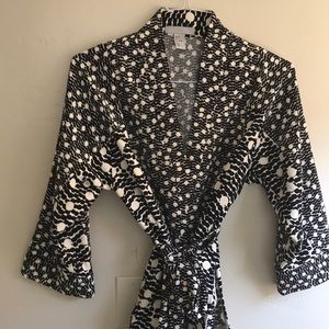H & M black and white dot jacket Size 8